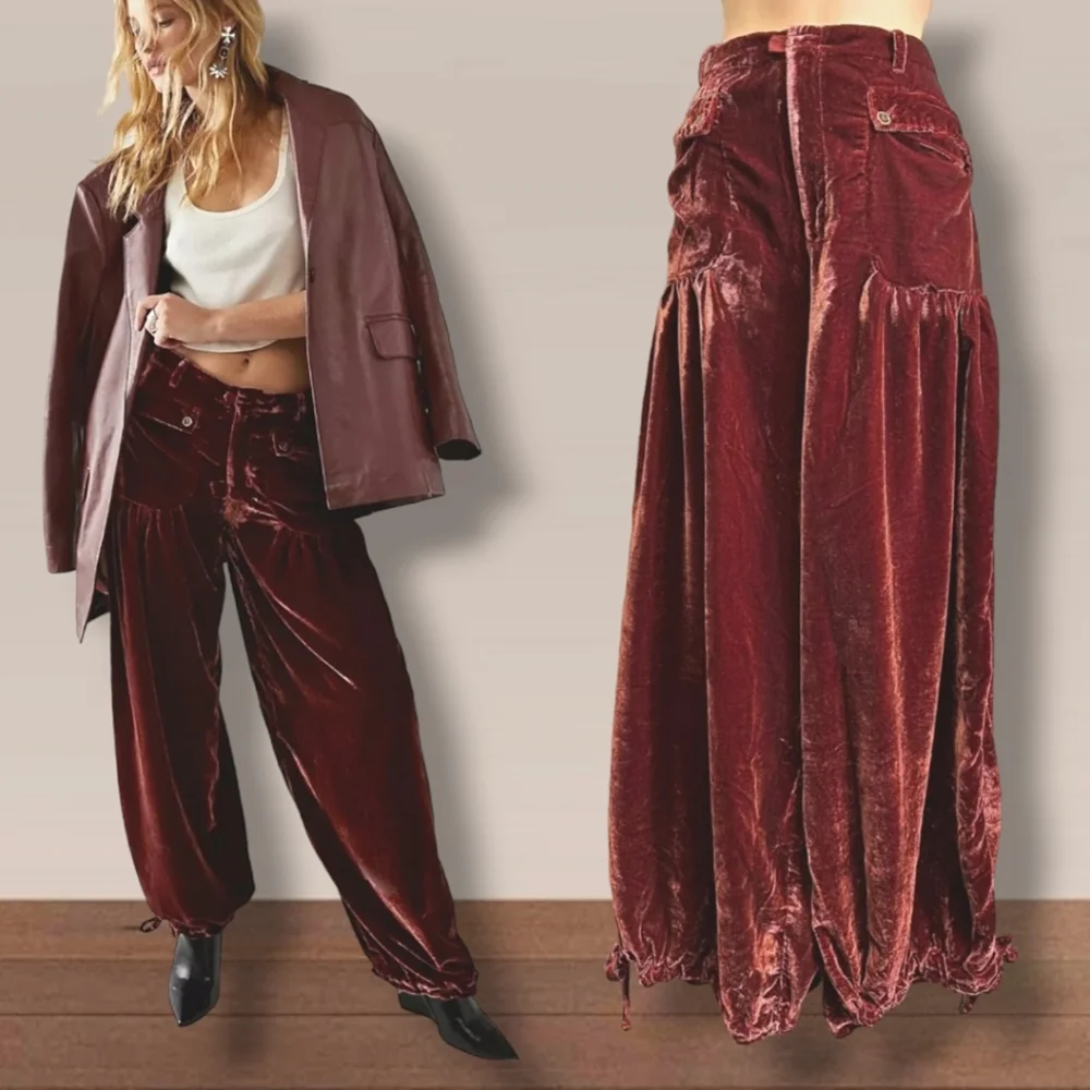 NWOT Free People Lotus Velvet Pant $148